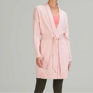 Lululemon Pink Cashmere Wrap Sweater worn once!